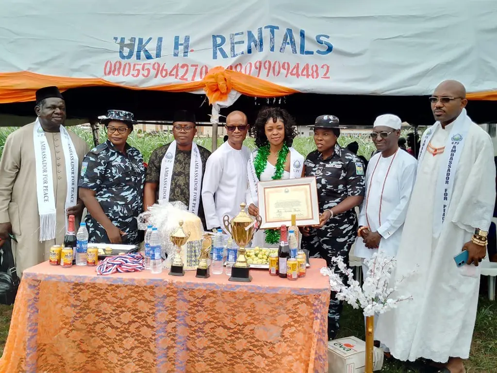 Verleihung zur Friedensbotschafterin in Benin City